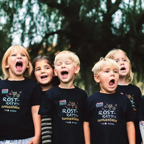 Barn som sjunger.